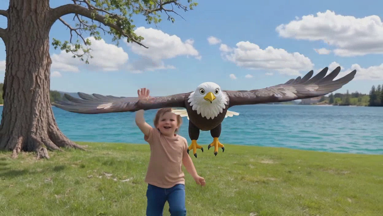 Realistic Flying Eagle Bird Toy — Majestic in Motion!